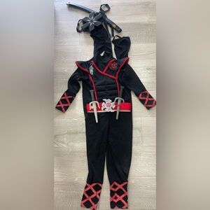 Black and Red Ninja Kids Costume